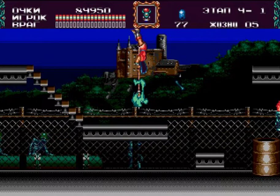 Castlevania Bloodlines - геймплей игры Sega Mega Drive\Genesis